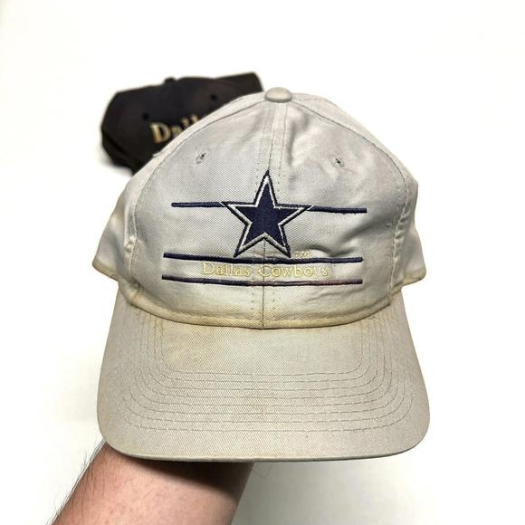 Lot Of 3 VTG Hats Dallas Cowboys THRASHED FOR CRAFTING OR REPAIR - NEED CLEANING - Picture 4 of 12